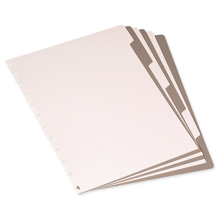 Adoc Spiral booklet Pap-ex Spare index A4, 6-piece, 2 colors