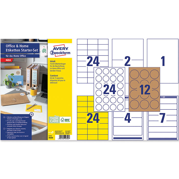 Avery-Zweckform universal labels Office and Home