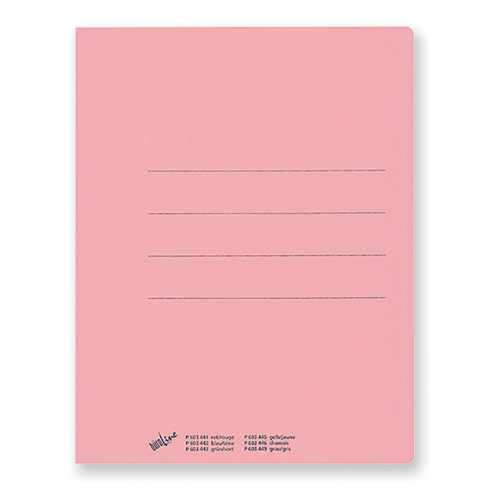 BüroLine Square Cut Folders 240 g/m² pink