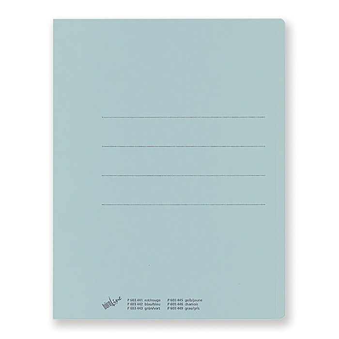 BüroLine Square Cut Folders 240 g/m² blue