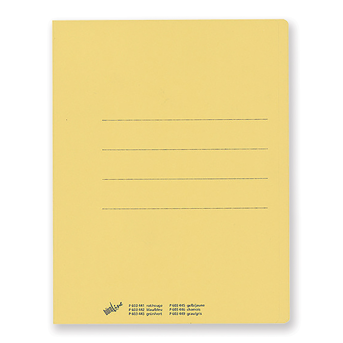 BüroLine Square Cut Folders 240 g/m² yellow