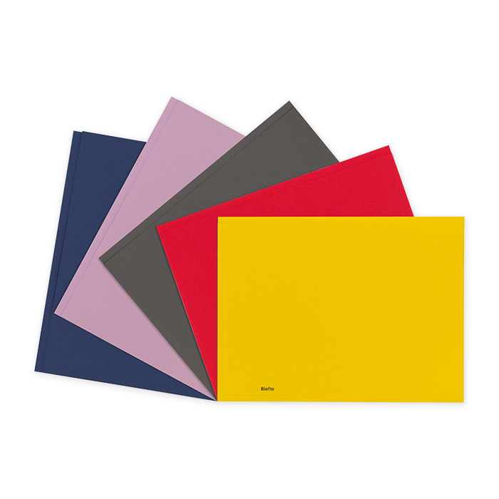 Biella Square Cut Folders Recycolor 3 grooves