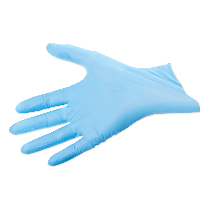 Blue nitril gloves