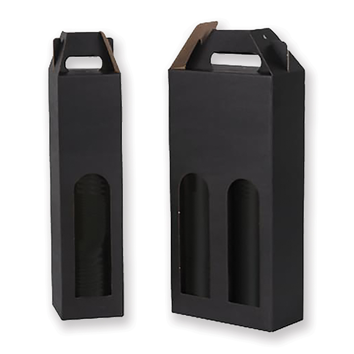 Brieger Carrying packaging for wine black