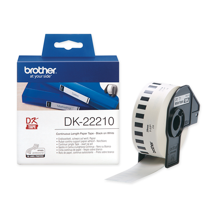 Brother Labels for label printers paper continuous, 29 mm x 30 m, paper white