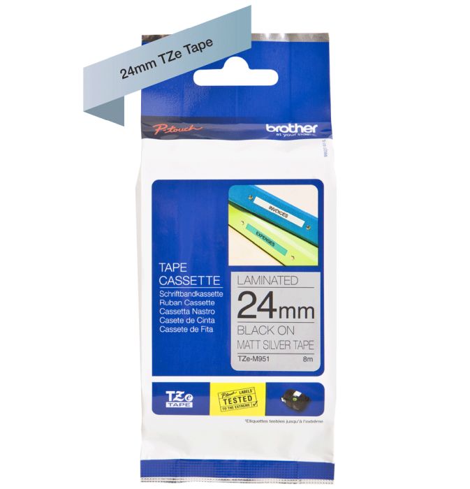 Brother P-Touch Tape Cartridge TZe, laminated, 24 mm 
