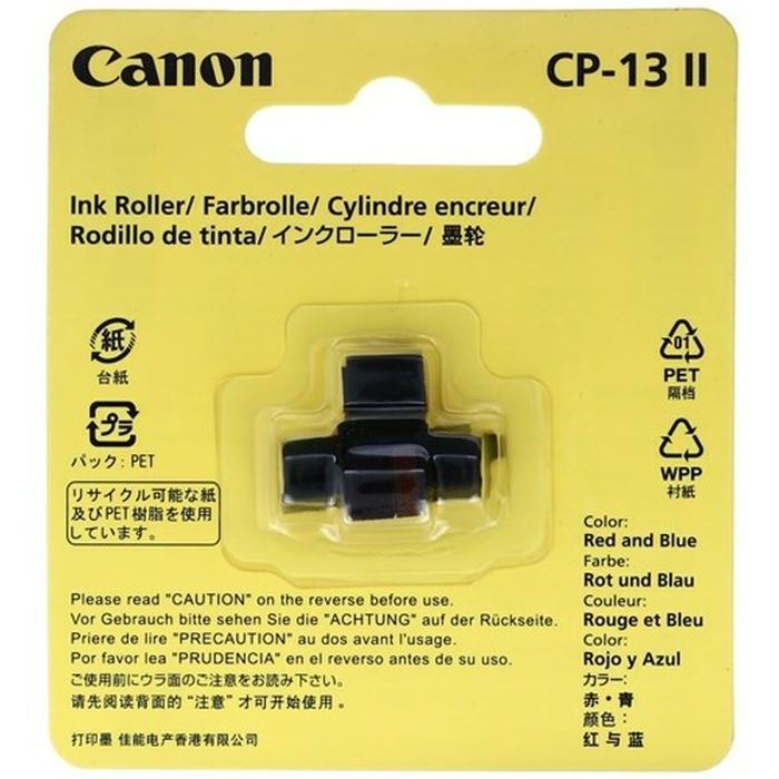 Canon Rouleau encreur pour calculatrice CP 13, bleu/rouge