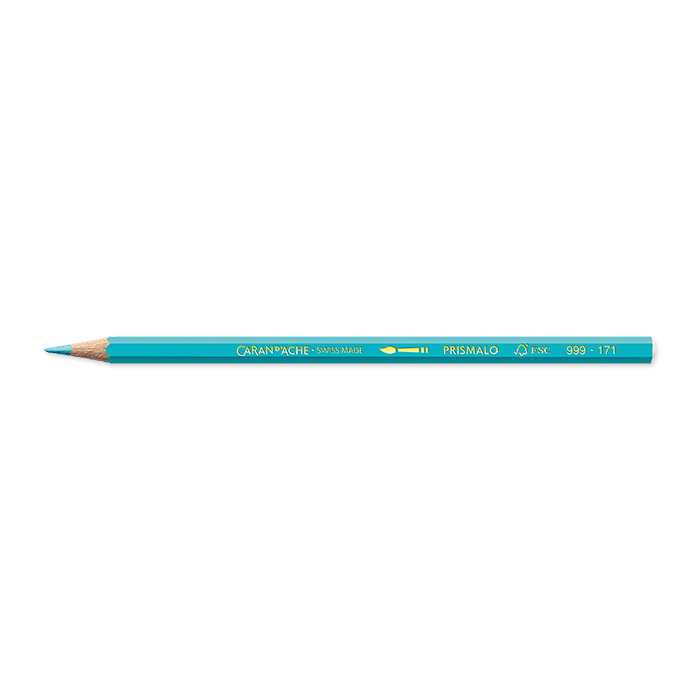 Caran d'Ache Crayons de couleur Prismalo Couleurs séparées bleu turquoise