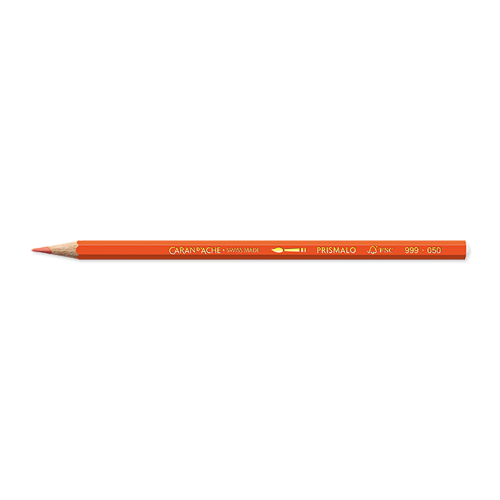Caran d'Ache Crayons de couleur Prismalo Couleurs séparées rouge orange