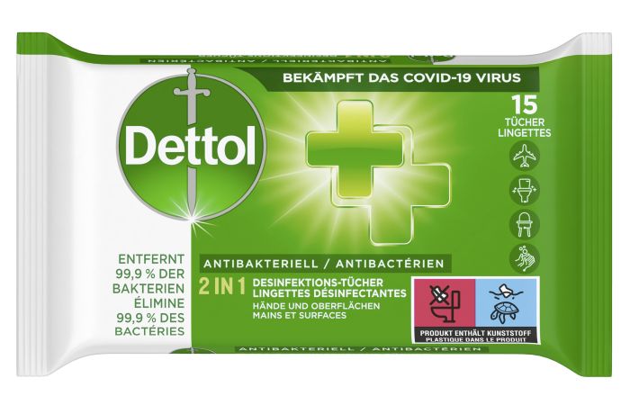 Dettol  Hand and surface disinfection wipes