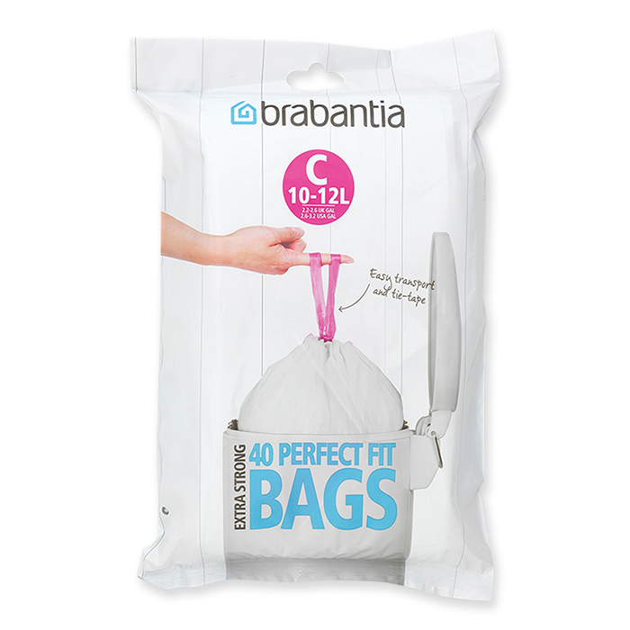 Brabantia rubbish bag PerfectFit Code C, 12 litres, 490 x 385 mm