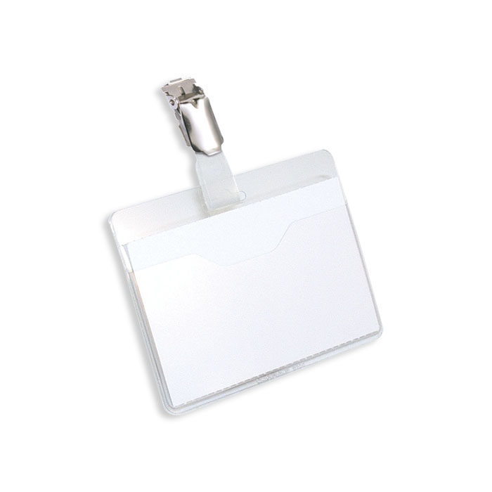 Durable Name tag for ID card 90 x 60 mm, transparent