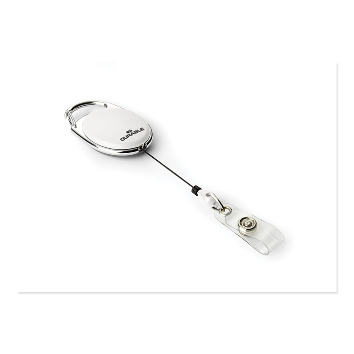 Durable badge reel Style white