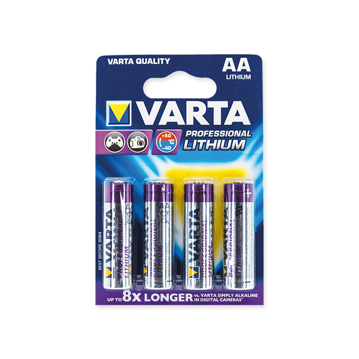 Varta Batterie Lithium AA 1,5 Volt, 4 Stück