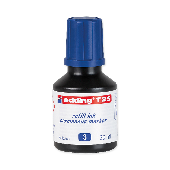 Edding Refill ink T-25 / T-100 / T-1000 30 ml, blue