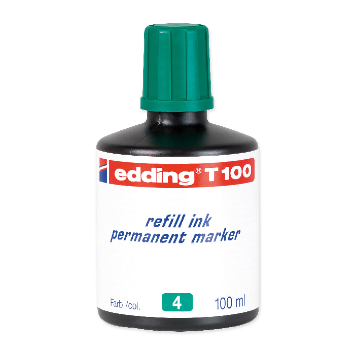 Edding Refill ink T-25 / T-100 / T-1000 100 ml, green