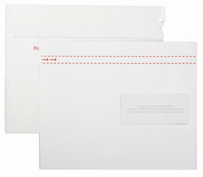 Porte-documents Elco Quick Vitro en papier C5, fenêtre à droite, blanc