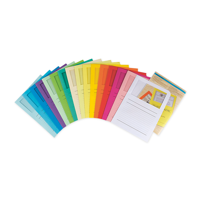 Elco Ordo Paper window folder Classico with printed rules