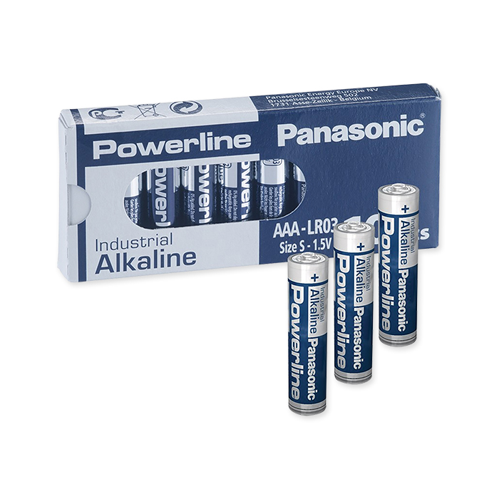 Panasonic Alkaline Industrial Powerline AAA 1,5 Volt, 10 Stück