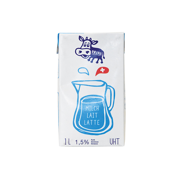 Prima lait UHT, Tetra Pack lait à boire, 1  litre