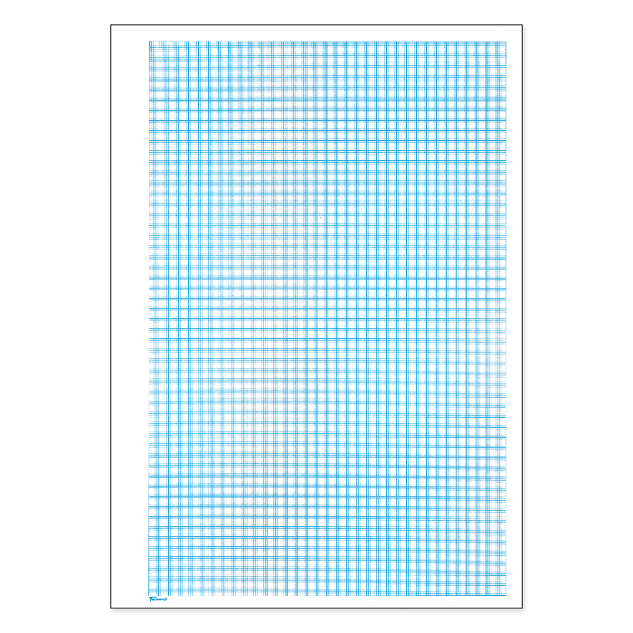 Favorit Blocco carta millimetrata A4, suddivisione blu, 25 fogli online  bestellen