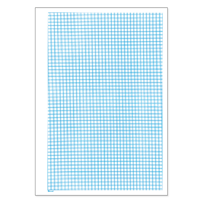 Favorit Blocco carta millimetrata A4, suddivisione blu, 100 fogli online  bestellen