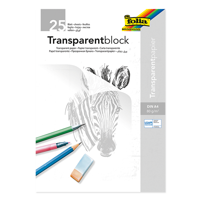 Folia Transparent-Papier-Block