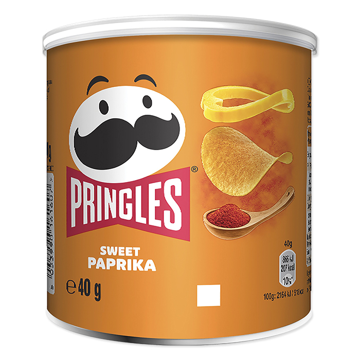 Pringles Chips Sweet Paprika, 12 x 40 g