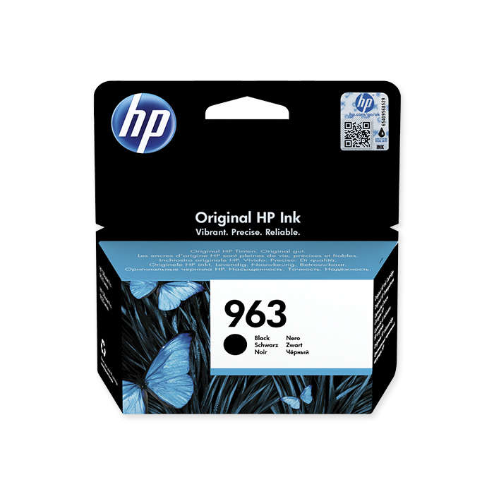 HP Inkjet cartridge No. 963 black, 1'000 pages