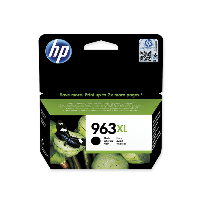 HP Inkjet cartridge No. 963 black, 2'000 pages