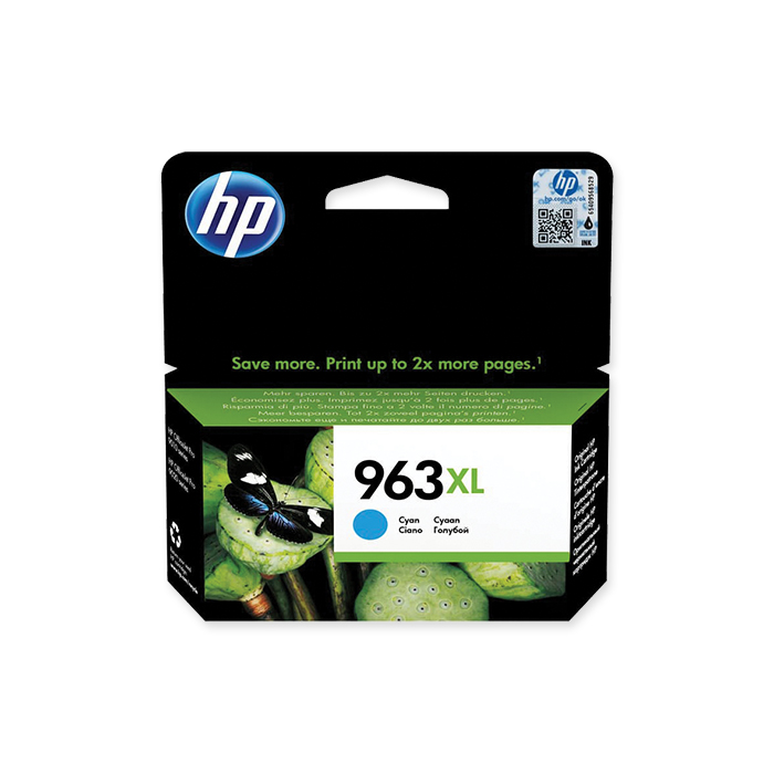 HP Tintenpatrone Nr. 963 cyan, 1'600 Seiten