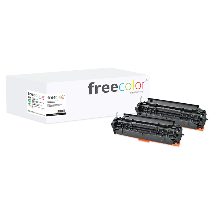 Free Color Toner CC530 schwarz, 2 x 3'500 Seiten