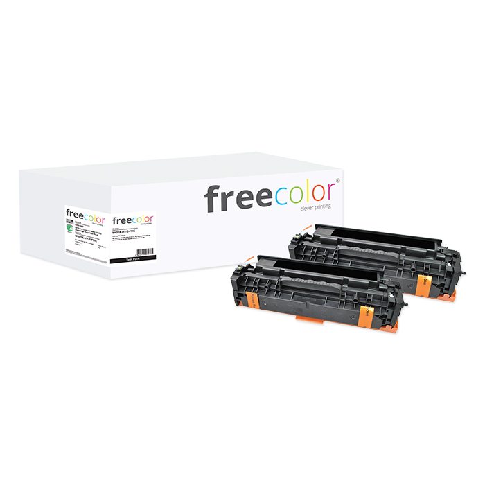 Free Color Toner CE410 schwarz, 2 x 4'000 Seiten