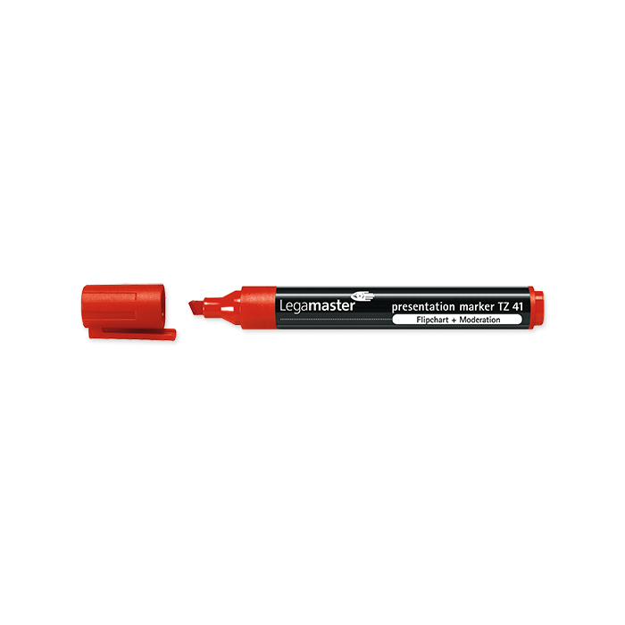 Legamaster Marcatore per flipchart TZ41 2 - 5 mm, rosso