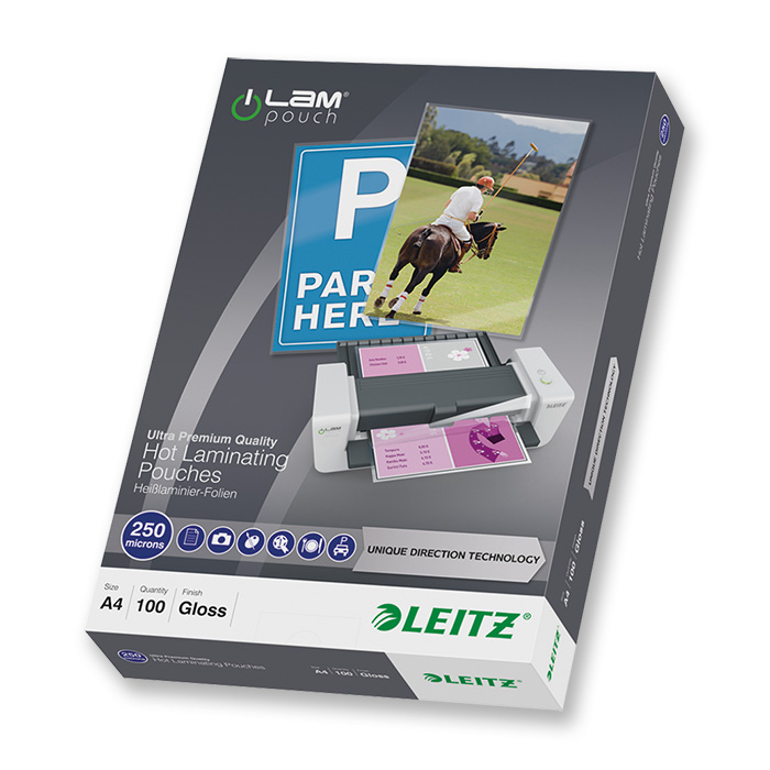 Leitz Laminating pouches iLAM 250 my, A4, 216 x 303 mm