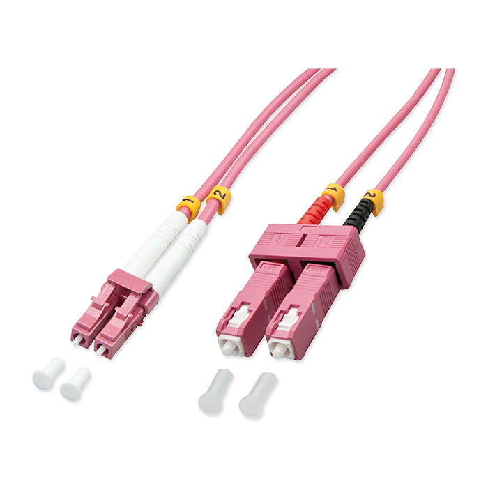 Lindy LWL duplex cable LC / SC OM4