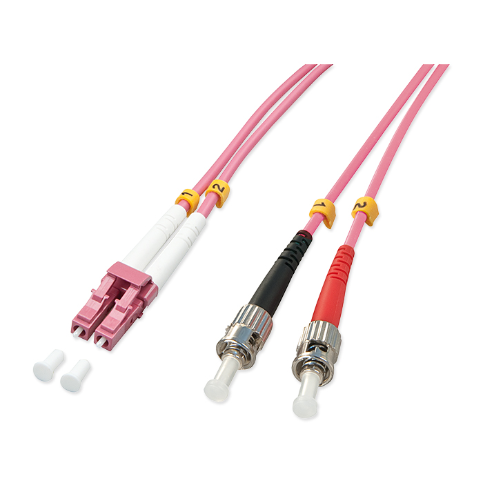 Lindy LWL duplex cable LC / ST OM4