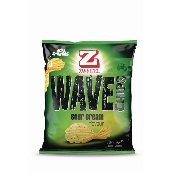 Zweifel Original Wave Sour Cream Chips 120g