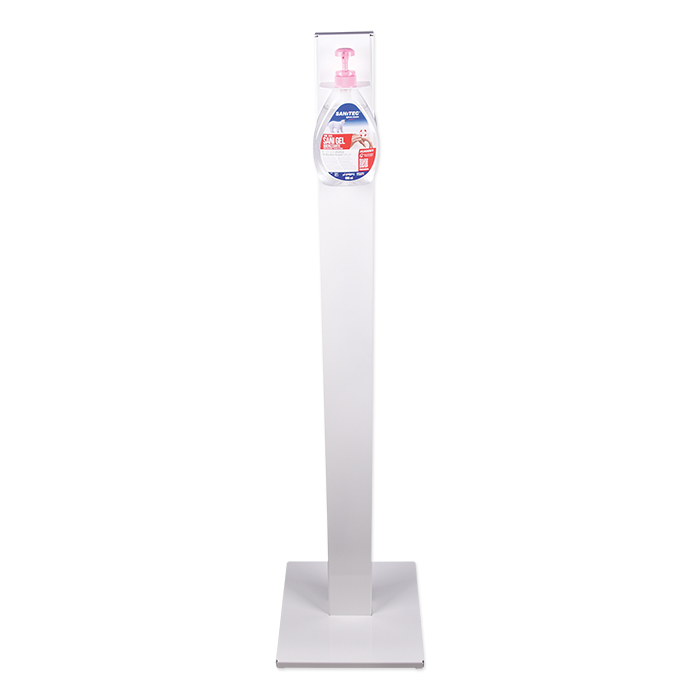 Novisse stand for two disinfectant dispensers