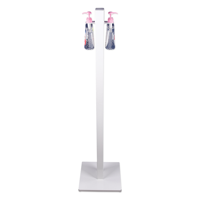 Novisse stand for two disinfectant dispensers