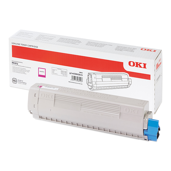 OKI Toner-Modul MC853 / 873 / 883 magenta, 10'000 Seiten - nur für MC873
