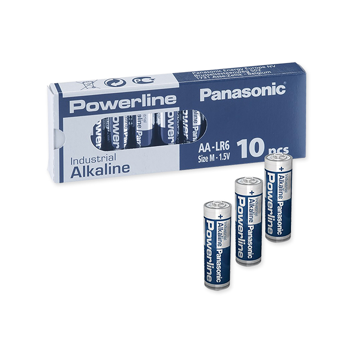 Panasonic Alkaline Industrial Powerline AA 1,5 Volt, 10 Stück
