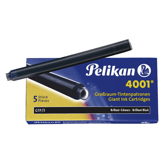 Pelikan Giant Fountain Pen Ink Cartridge blue-black