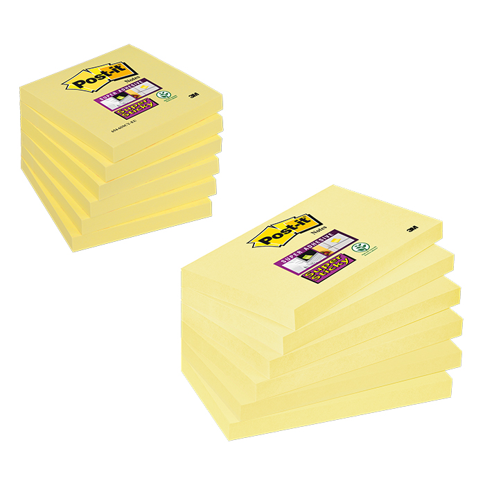 Post-it Feuillet adhésif Super Sticky jaune