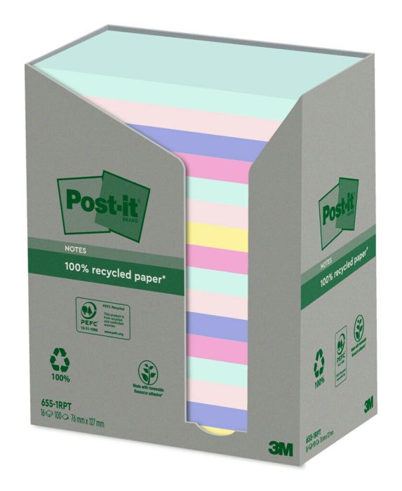 Post-it Haftnotizen Recycling farbig