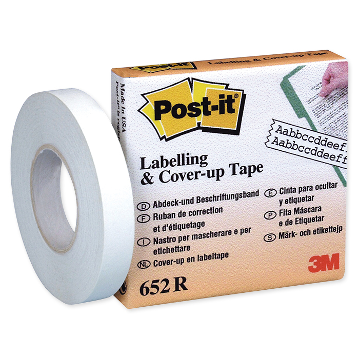 Post-it Labelling and cover-up tape spare rolls Tape width 8 mm