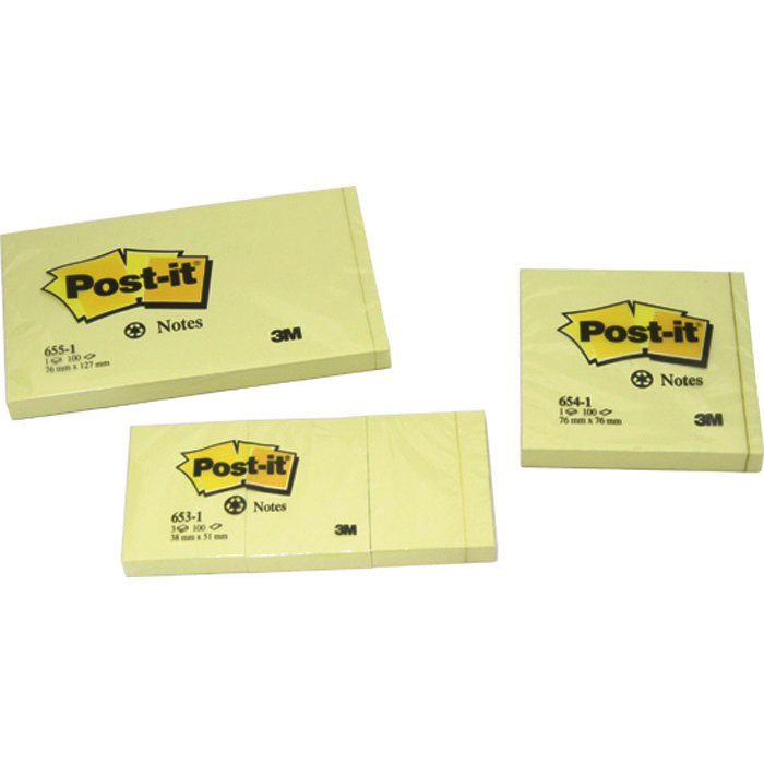 Post-it self-adhesive notes recycling