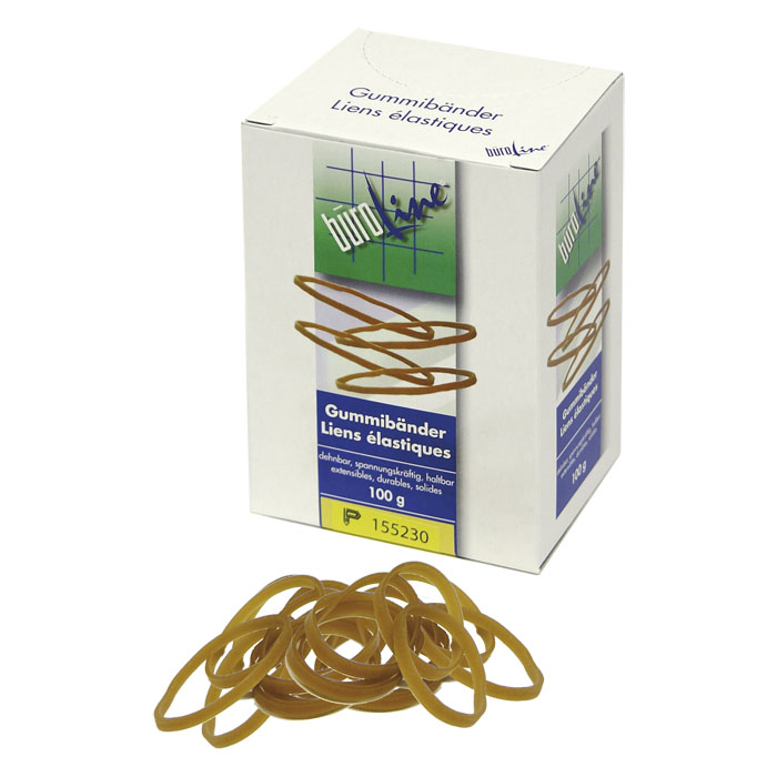 BüroLine Rubber bands 40 x 1.3 mm, 25 mm Ø, 100 size