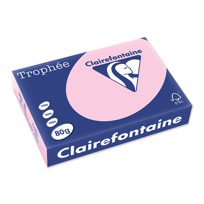 Clairefontaine Trophée Colored Copy FSC A4 wild rose, 80 g/m²