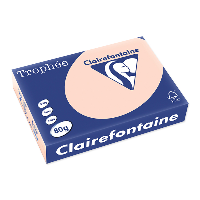 Clairefontaine Trophée Colored Copy FSC A4 saumon, 80 g/m²